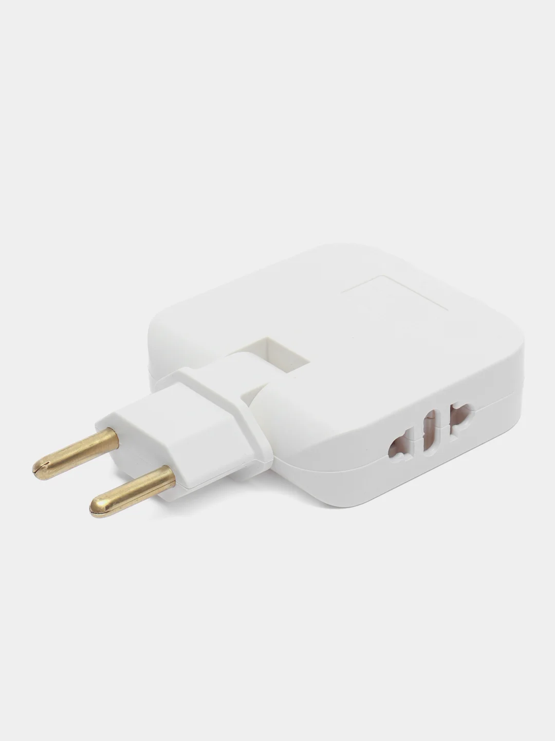 Тройник для розетки плоский, с USB поворотный сетевой фильтр на 180 градусов