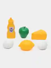 Набор продуктов с посудой/посудкой детский Green Plast НЗ013 Завтрак на двоих разноцветный