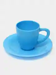 Набор продуктов с посудой/посудкой детский Green Plast НЗ013 Завтрак на двоих разноцветный