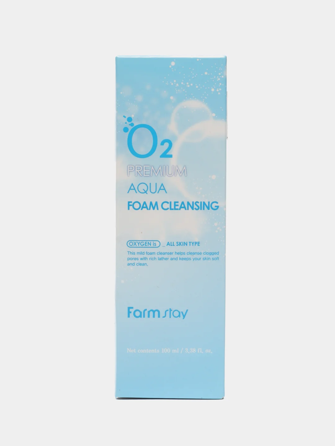 Пенка FARMSTAY O2 Premium Aqua Foam Cleansing, очищающая, с кислородом