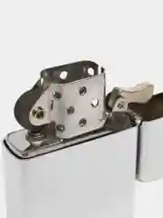 Белый зажигалка бензиновая в стиле Zippo, кремний 7 шт, фитиль 12 см, подарок