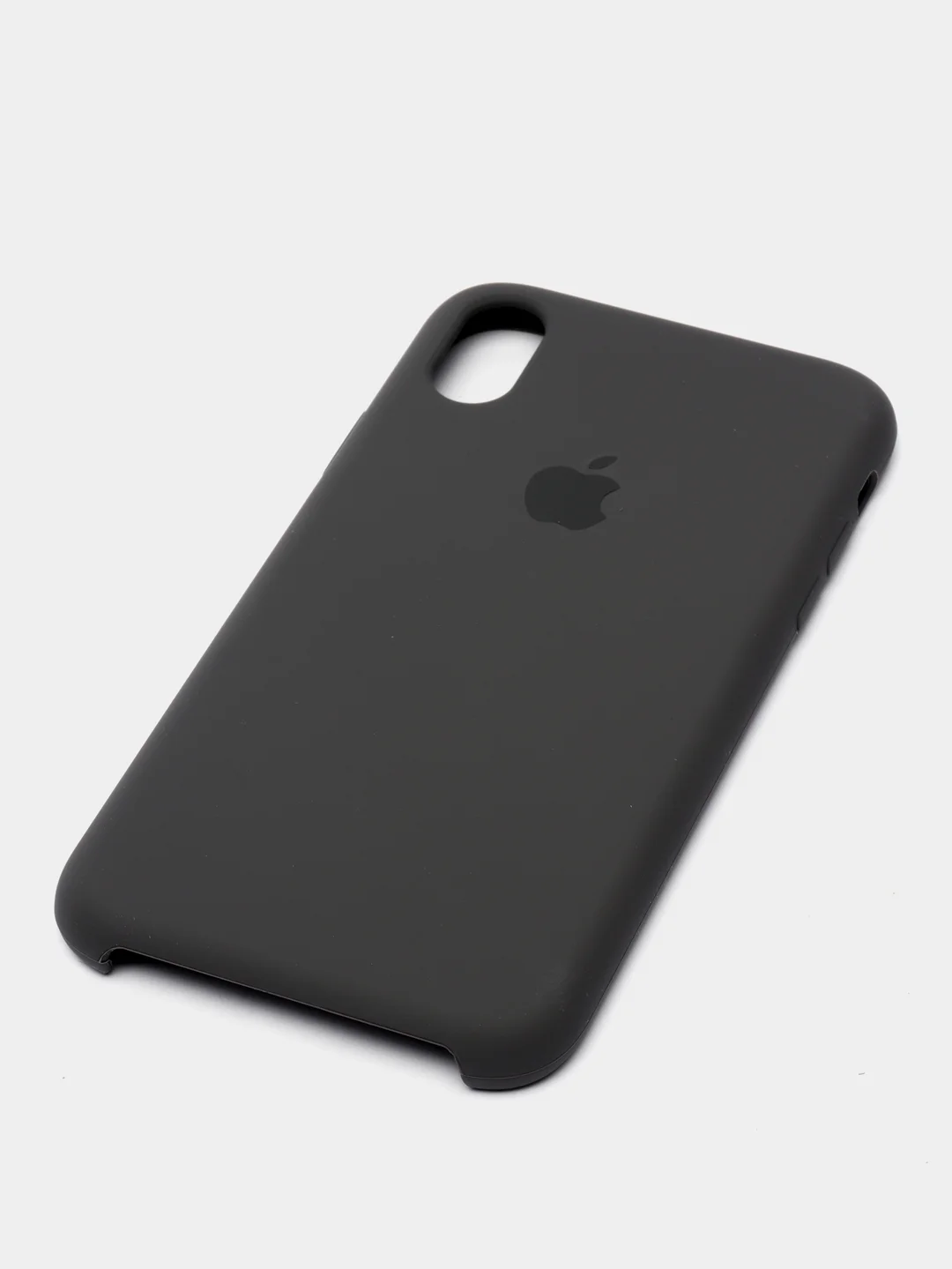 Серый чехол Silicone Case для iPhone XR, с открытым низом