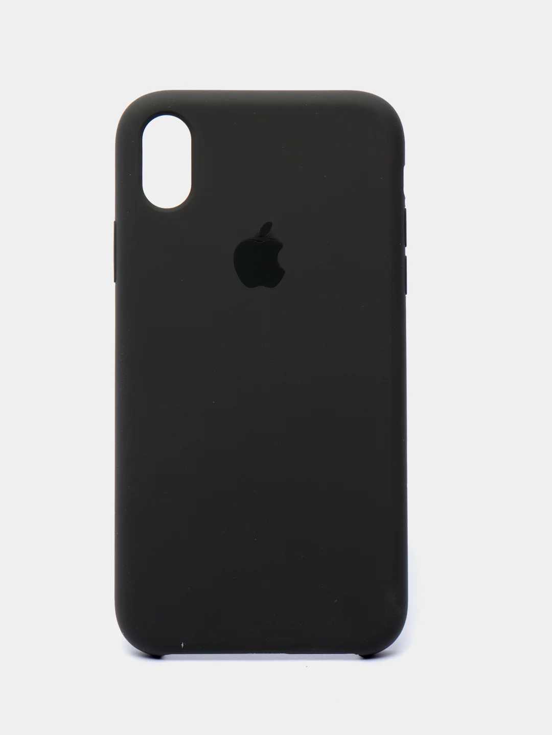 Серый чехол Silicone Case для iPhone XR, с открытым низом