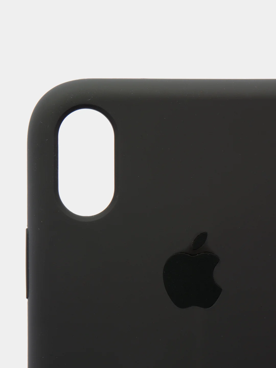 Серый чехол Silicone Case для iPhone XR, с открытым низом