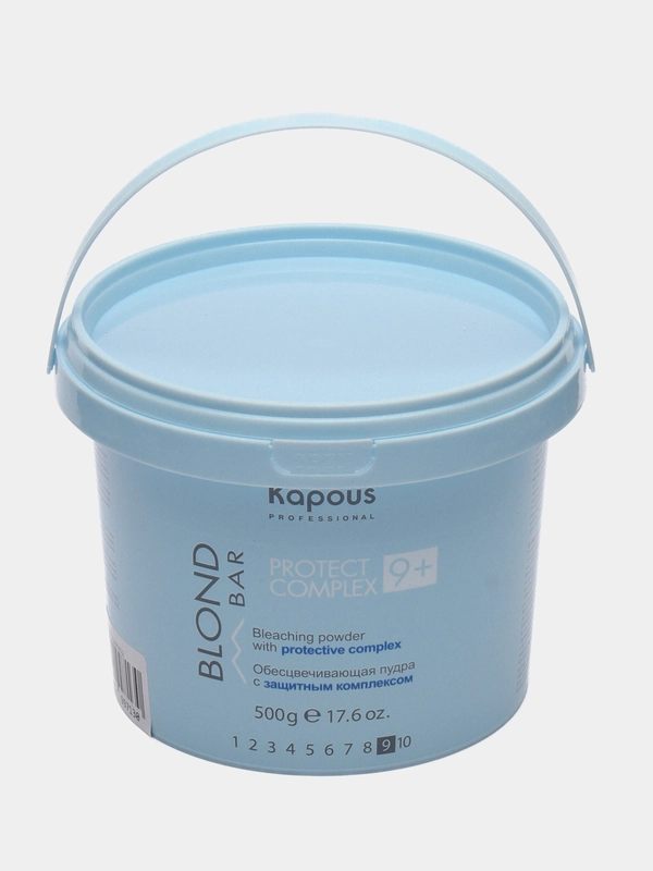 Kapous Professional обесцвечивающая пудра с защитным комплексом 9+ Blond Bar, 500 г