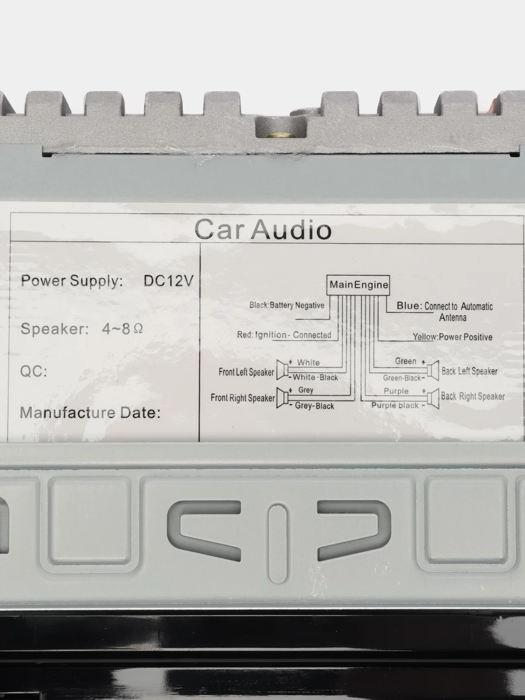 Красный автомагнитола dv-Pioneer.ok 214 (Bluetooth/AUX/USB/FM)
