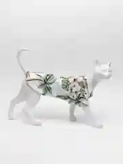 Белый рубашка гавайская для собак и кошек