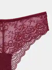 Багровый женские трусы