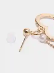 Золотой серьги "Сердечки" ассиметричные