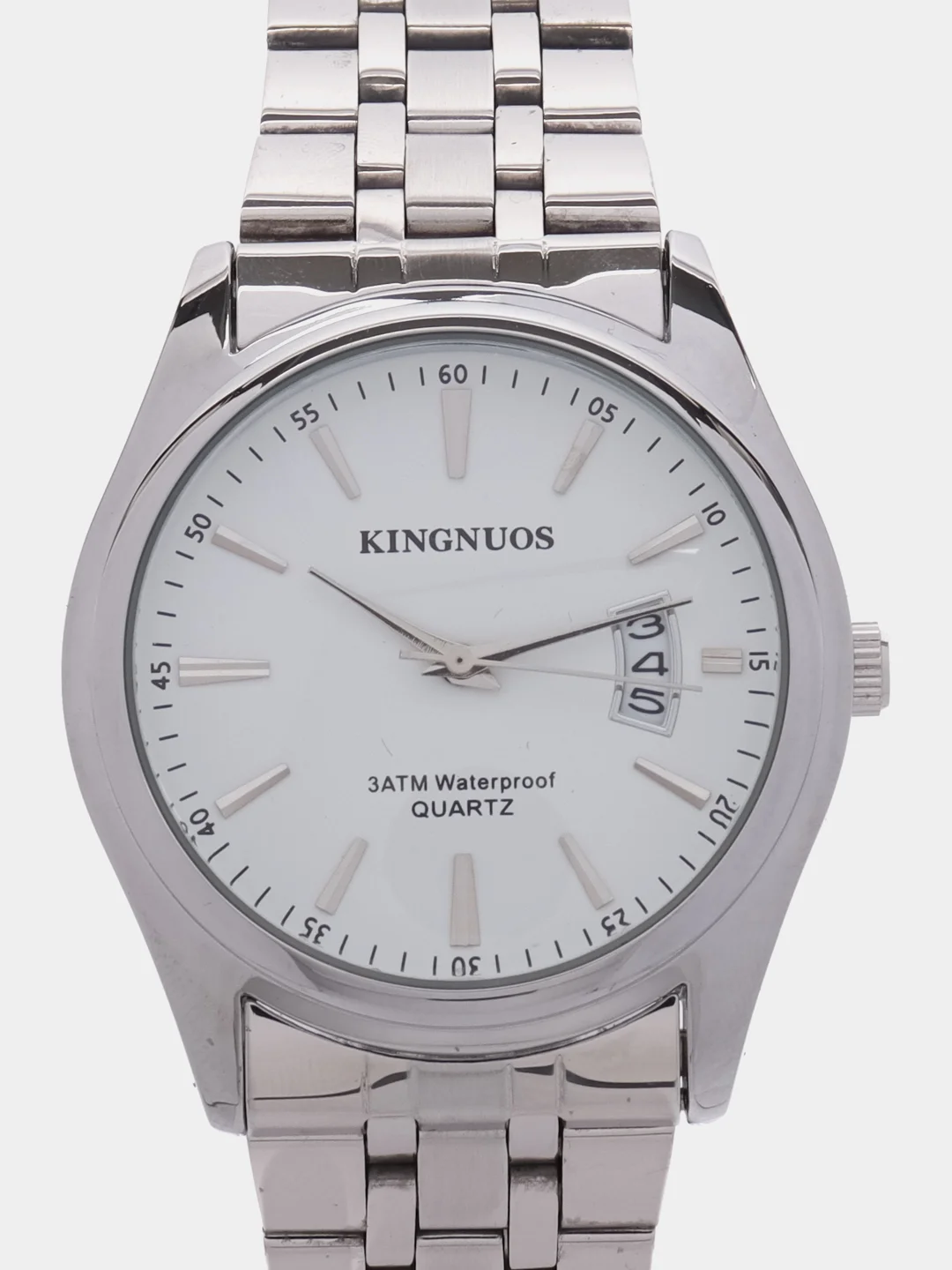 Белый часы наручные Kingnuos, мужские, в подарочной упаковке