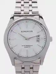 Белый часы наручные Kingnuos, мужские, в подарочной упаковке