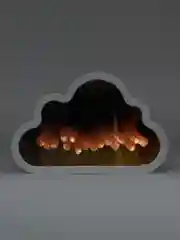 Розовый ночник облако с тюльпанами