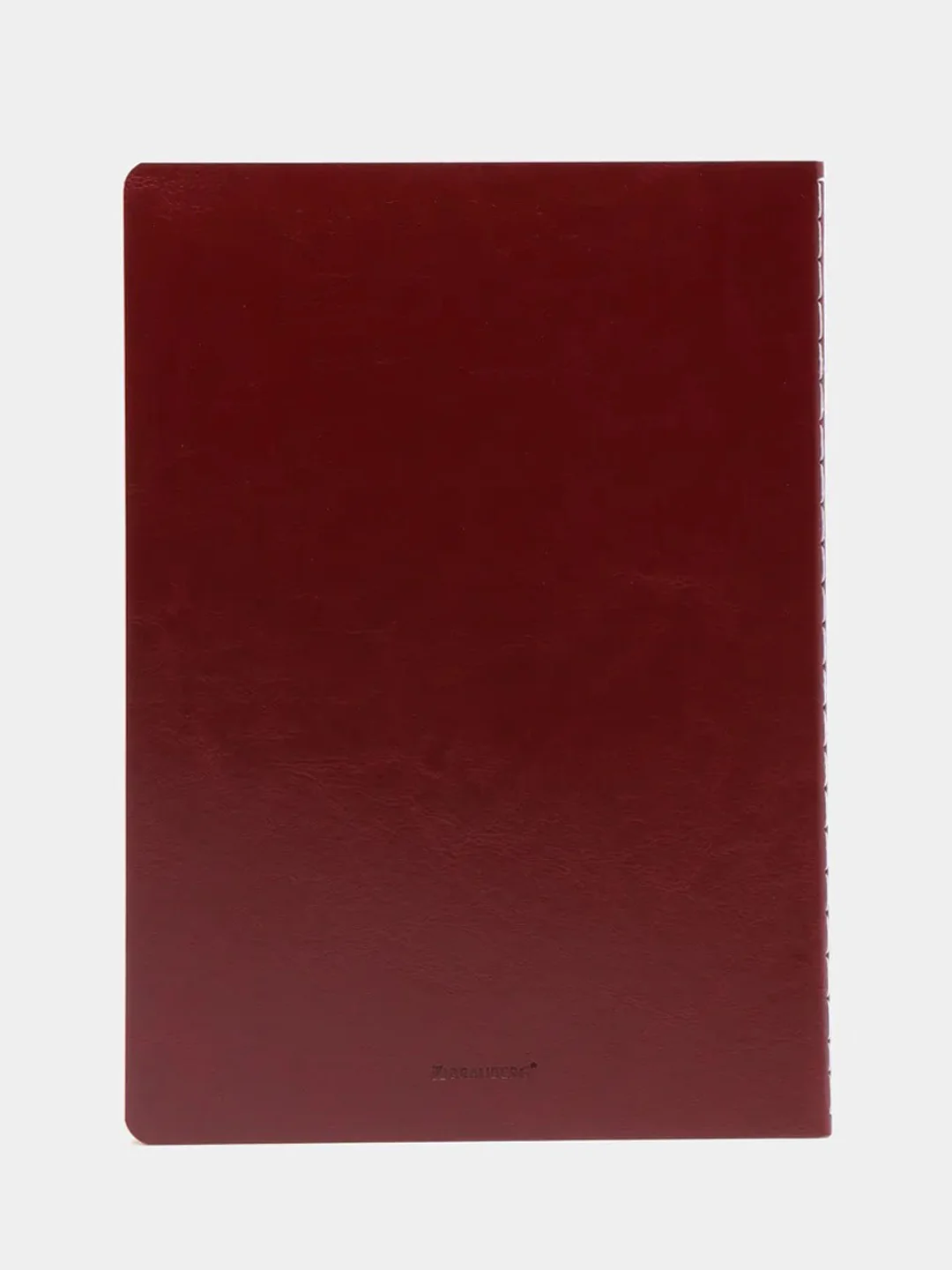 Тетрадь B5 60 л, клетка, экокожа, бордовый, BRAUBERG VIVA, 403899