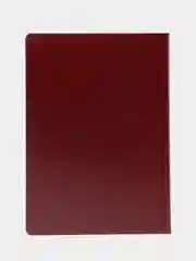 Тетрадь B5 60 л, клетка, экокожа, бордовый, BRAUBERG VIVA, 403899