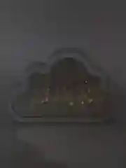 Фиолетовый ночник облако с тюльпанами