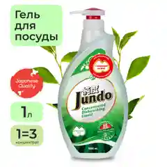 Концентрированный ЭКО гель для мытья посуды Jundo Green tea with mint 1 л