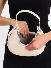 Белый сумка женская через плечо, хобо