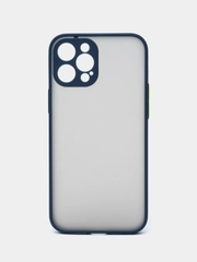 Чехол для Apple iPhone 12 Pro Max, чехол матовый на Айфон 12 Pro Max с цветными кнопками