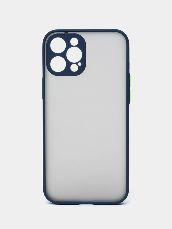 Чехол для Apple iPhone 12 Pro Max, чехол матовый на Айфон 12 Pro Max с цветными кнопками