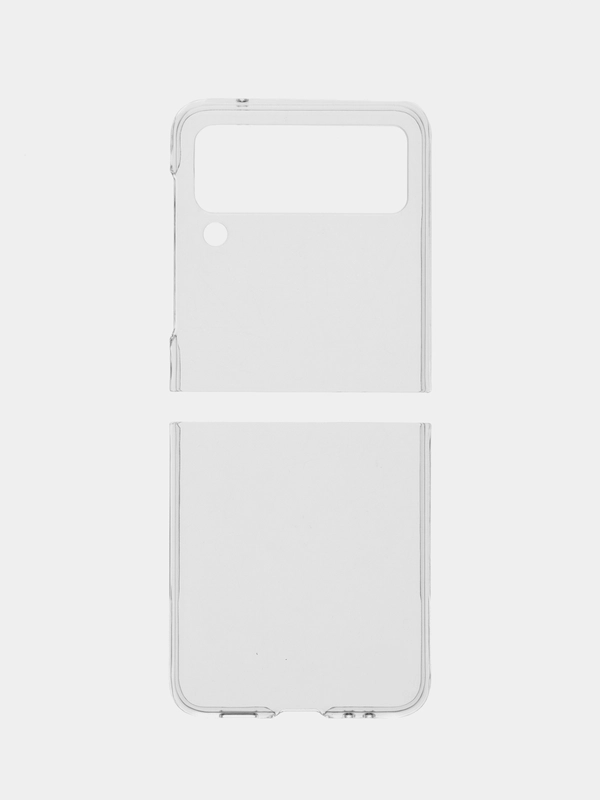 Складной чехол для Samsung Galaxy Z Flip 3 пластиковый ROSCO прозрачный с защитой камер
