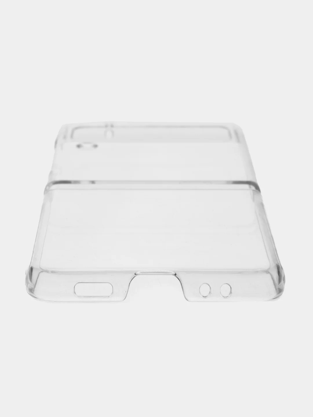 Прозрачный складной чехол для Samsung Galaxy Z Flip 3 пластиковый ROSCO прозрачный с защитой камер