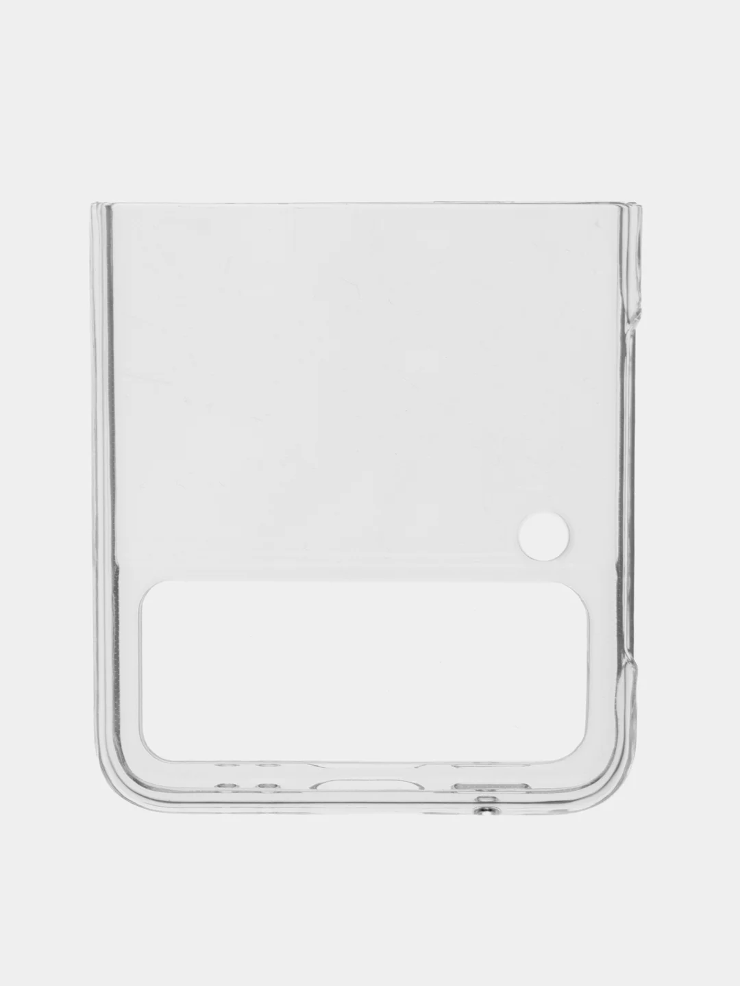 Прозрачный складной чехол для Samsung Galaxy Z Flip 3 пластиковый ROSCO прозрачный с защитой камер