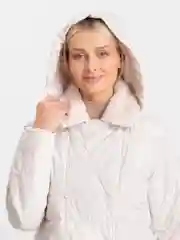Бежевый куртка весенняя, удлиненная