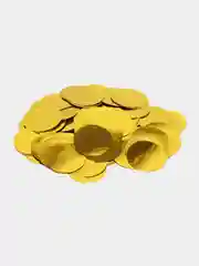 Золотой конфетти фольгированный 1.5 см, 10 гр, для подарка, упаковки, для водушных шаров