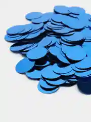 Серебряный конфетти фольгированный 1.5 см, 10 гр, для подарка, упаковки, для водушных шаров