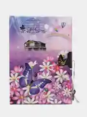 Алый блокноты детские с замком 11см/15см