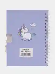 Лавандовый блокноты детские с замком 11см/15см