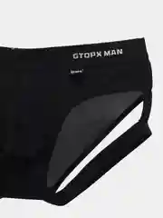 Черный мужские трусы с подвязками Gtopx man (брифы,джоки)