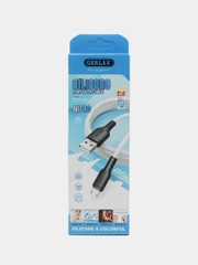 Кабель морозостойкий Type-C/ Micro USB/ Lightning iPhone силиконовый