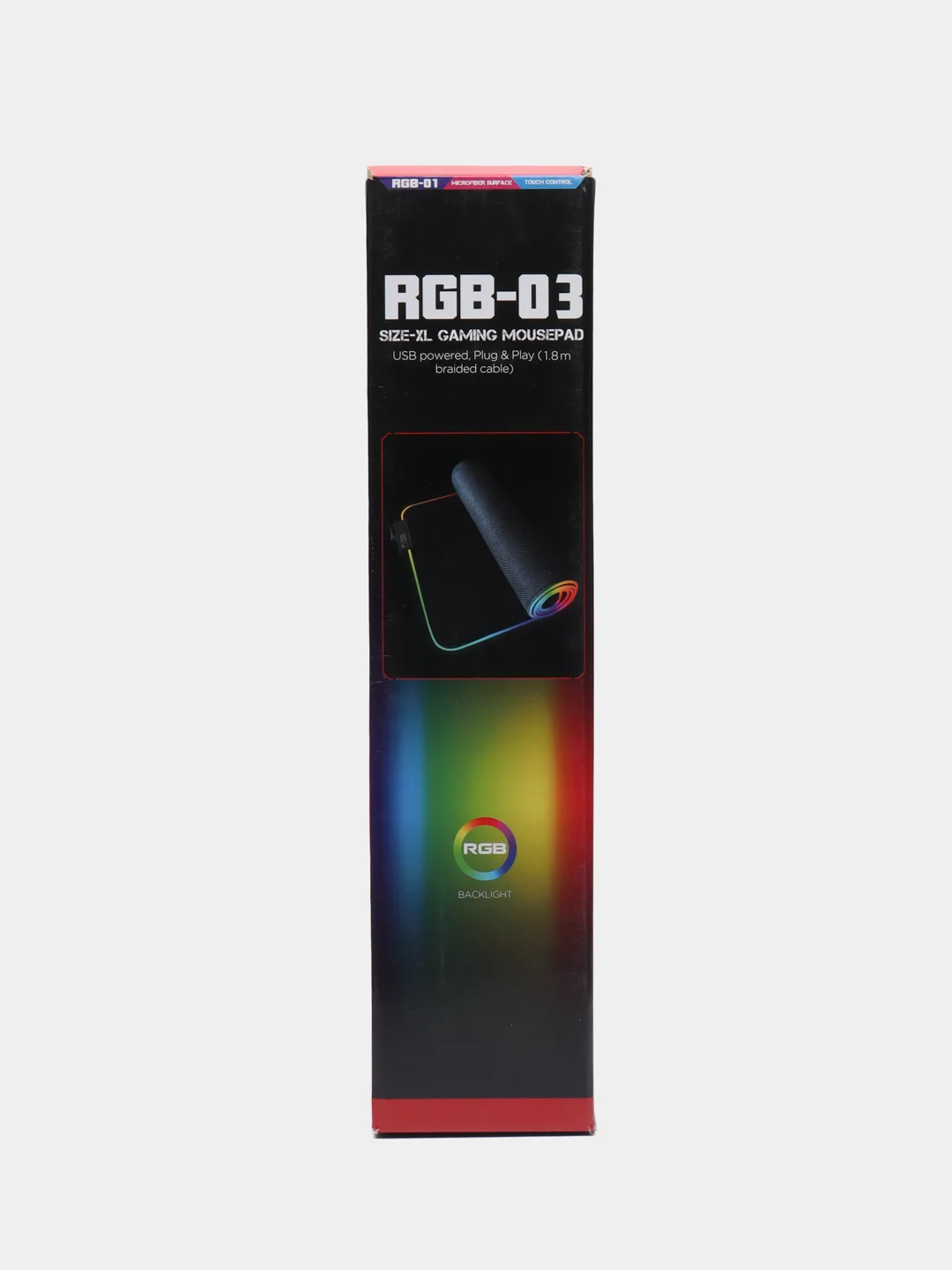 Коврик для мыши, игровой, с подсветкой RGB, 900x400, светодионый