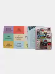 Бирюзовый набор для творчества "Карта Желаний", наклейки, плакат, доска визуализации