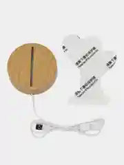 Желтый подарочный 3D светильник-ночник, с кнопкой вкл/выкл, питание USB, подарок на 8 марта