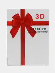 Прозрачный подарочный 3D светильник-ночник, с кнопкой вкл/выкл, питание USB, подарок на 8 марта