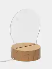 Прозрачный подарочный 3D светильник-ночник, с кнопкой вкл/выкл, питание USB, подарок на 8 марта