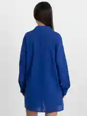 Синий костюм летний, женский