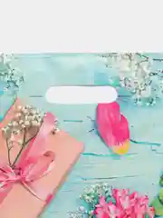 Бирюзовый пакеты подарочные большие 38*45, плотные