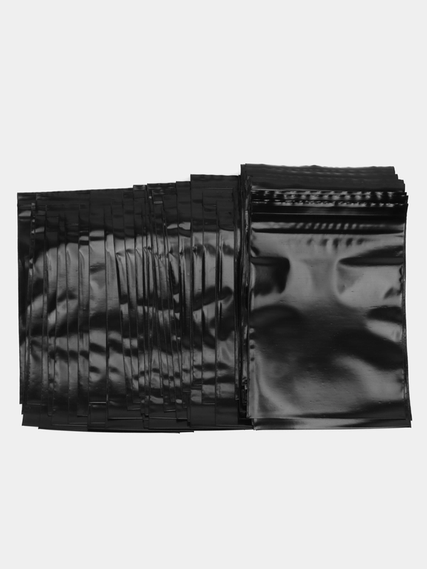 Пакеты фасовочные для продуктов zip lock, набор 100 шт, 15x20 cм, черные, Brauberg, 608930