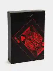Красный пластиковые покерные игральные карты черного цвета/ карты для покера/ игральные карты