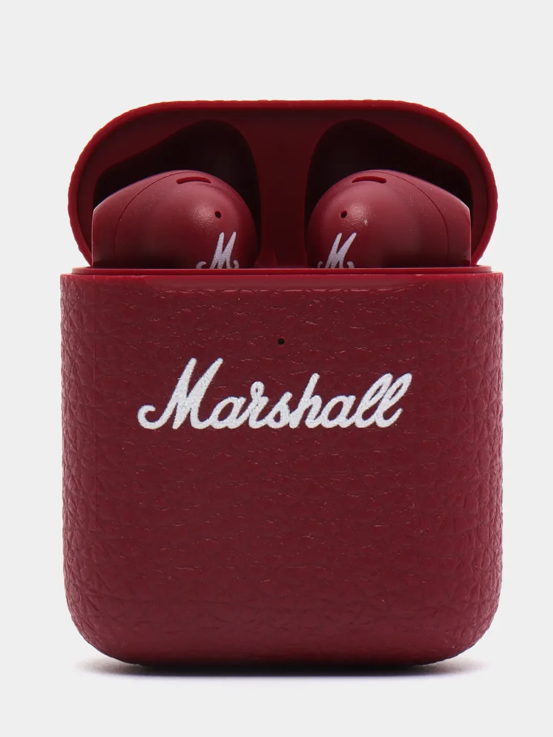 Бордовый беспроводные внутриканальные наушники Marshall minor III с кейсом, Маршал 3