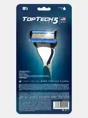 Подарочный набор: бритва TopTech Razor5 +9 кассет. Совместимы с GILLEТТE Fusion5, ProGlide