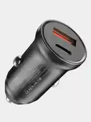 Автомобильное зарядное устройство в прикуриватель, Type-c, USB 3А 30W, / зарядник телефона