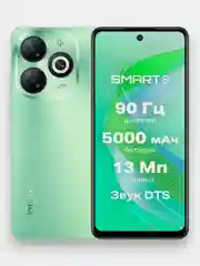 Зеленый смартфон Infinix SMART 8 4+4 / 128 Gb