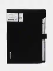 Папка для документов А4 канцелярская с файлами на кнопке 12 секций, Brauberg Extra, 271930