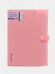 Папка для документов А4 канцелярская с файлами на кнопке 12 секций, Brauberg Extra, 271931