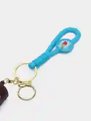 Белый брелок для ключей, рюкзака, сумки, телефона, автомобиля, "Футболист Месси", с ремешком