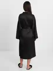 Халат шелковый домашний, сексуальный пеньюар
